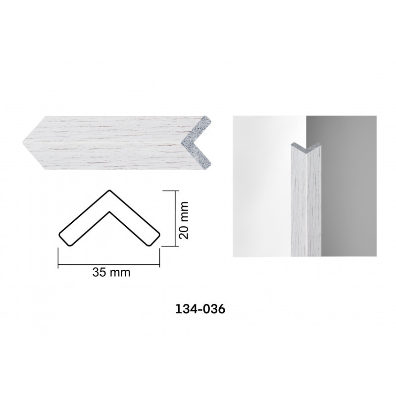 Interior moulding for walls (corner) 134-036, make your unique decor for walls