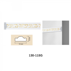 Interior moulding for walls 130-115G, make your unique decor for walls