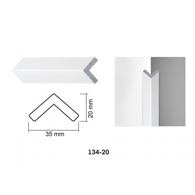 Interior moulding for walls (corner) 134-20, make your unique decor for walls