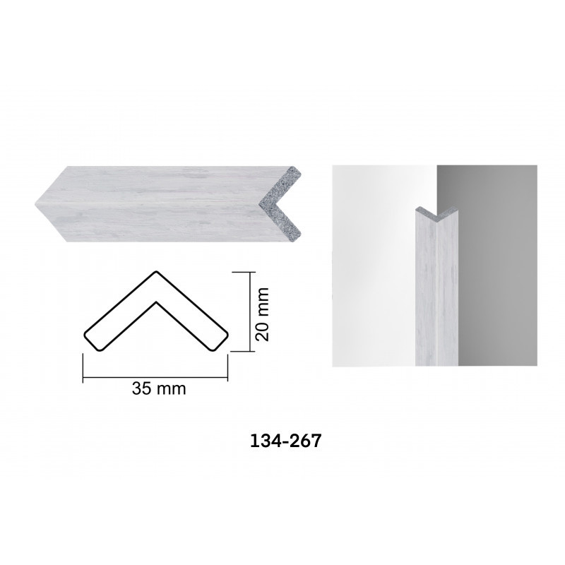 Interior moulding for walls (corner) 134-267, make your unique decor for walls