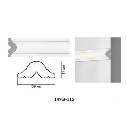 Interior moulding for walls 147G-115, make your unique decor for walls