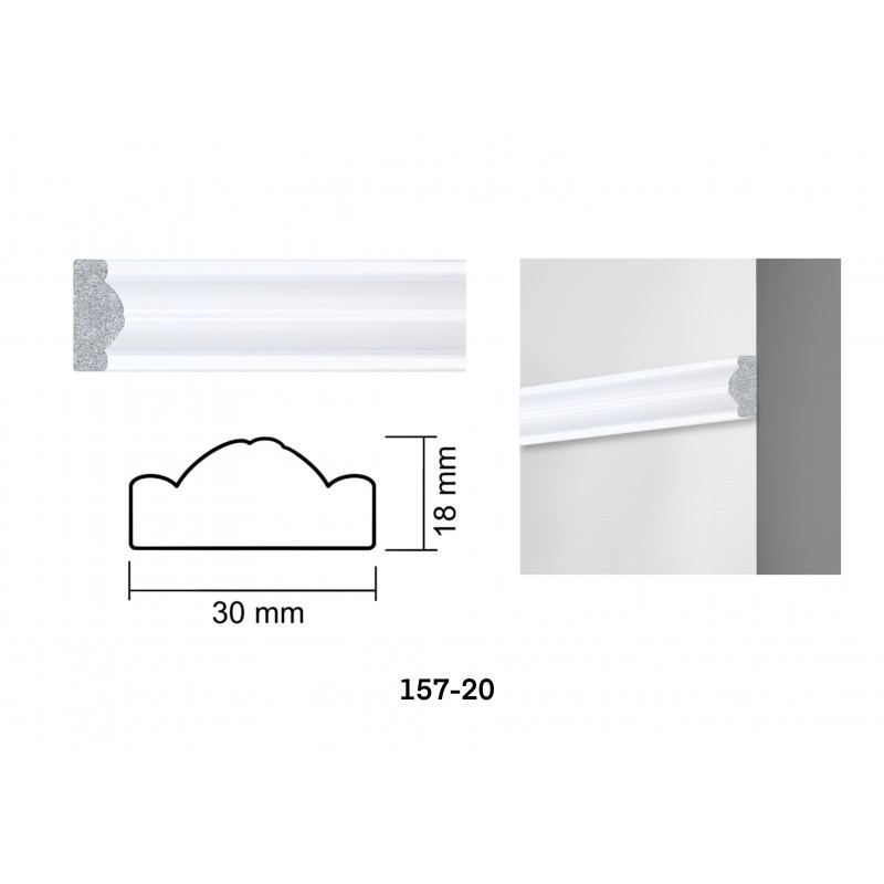 Interior moulding for walls 157-20, make your unique decor for walls