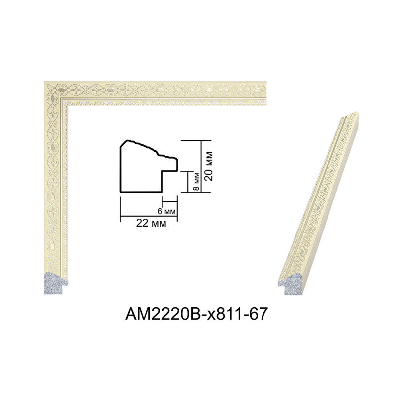 Plastic Frame Art.No: AM2220B-x811-67 at RAME.RO