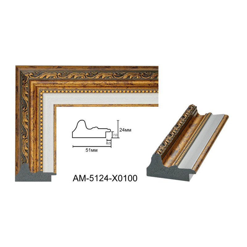 Plastic Frame Art.No: AM5124-X0100 at 10,21 RON (TVA not inc.) | RAME.RO