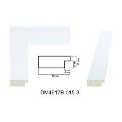 Profil pentru rame tablou - Art: DM4617B-015-3 numai la 9,48 RON (fara TVA) RON | RAME.RO