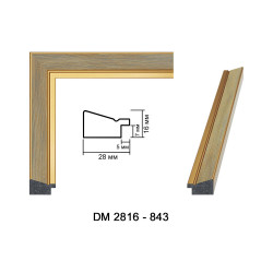 Profil pentru rame tablou - Art: AM 2816-843 numai la 4.01 (fara TVA) RIN | RAME.RO